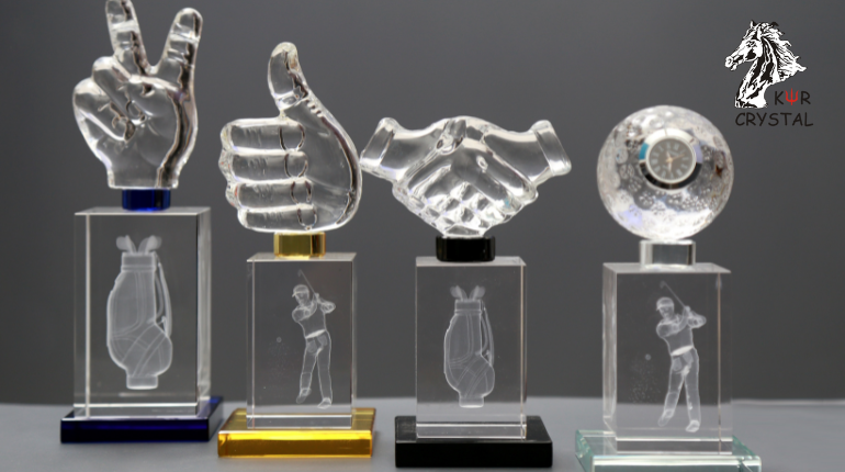 We Offer Quality & Customized Brass Trophies Collection, Crystal Cubes at Best Price