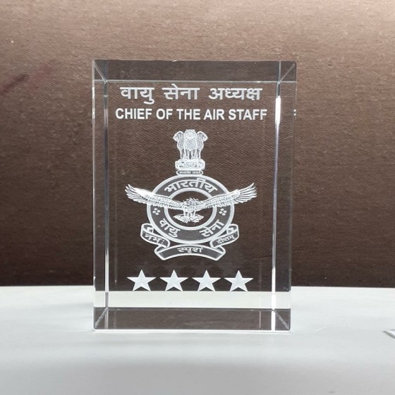 Indian Air Force Crystal Mementos