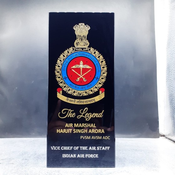 Indian Air Force Glass Trophies