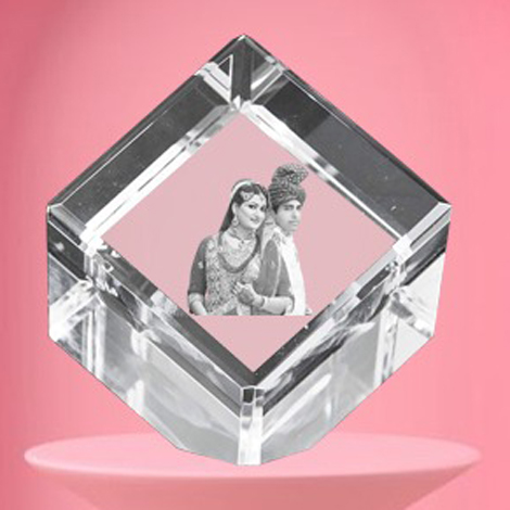 Personalized 3d Crystal Cube