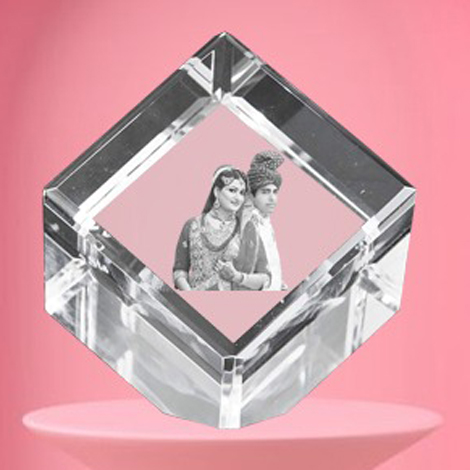 Personalized 3d Crystal Cube