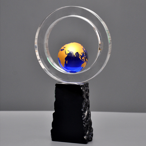 Globe Crystal Trophy