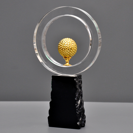 Golf Crystal Trophy