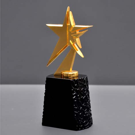 Brilliant Star Glass Trophy
