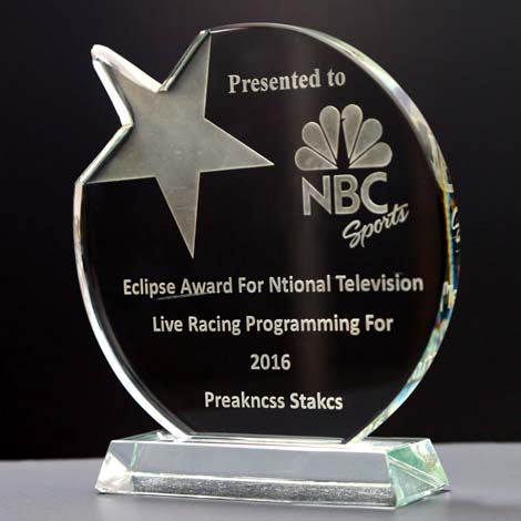 Engraved Crystal Star Awards