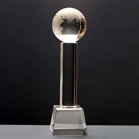 Blank Globe Glass Trophy