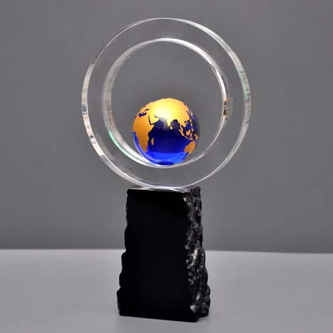 Crystal World Globe