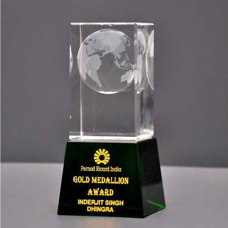 Globe Crystal Trophy