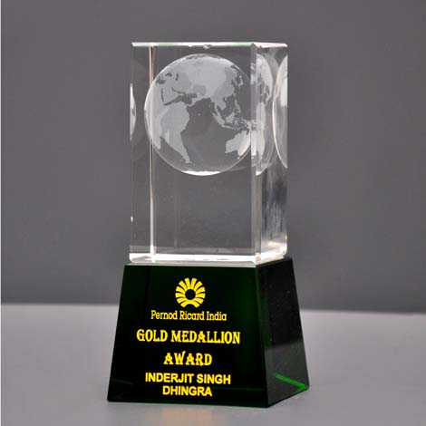 Globe Crystal Trophy