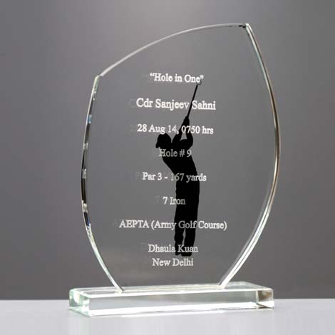 Customized Glass Trophy