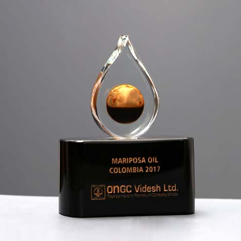 Engraved Custom Crystal Award