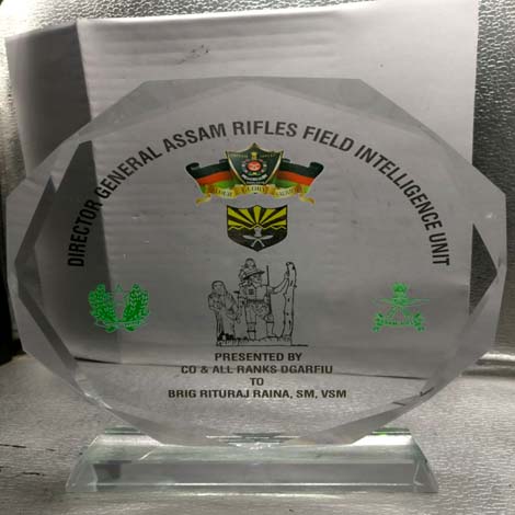 Corporate Glass Trophy Award