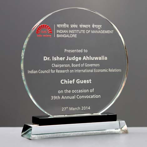 Customized Globe Crystal Award