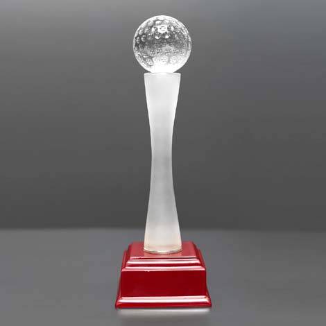 Crystal Golf Tower Trophy