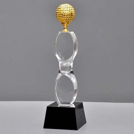 Best Golf Crystal Trophy